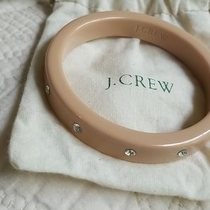 🌟10 FOR $30 J Crew Tan Crystal Resin Bangle NWOT